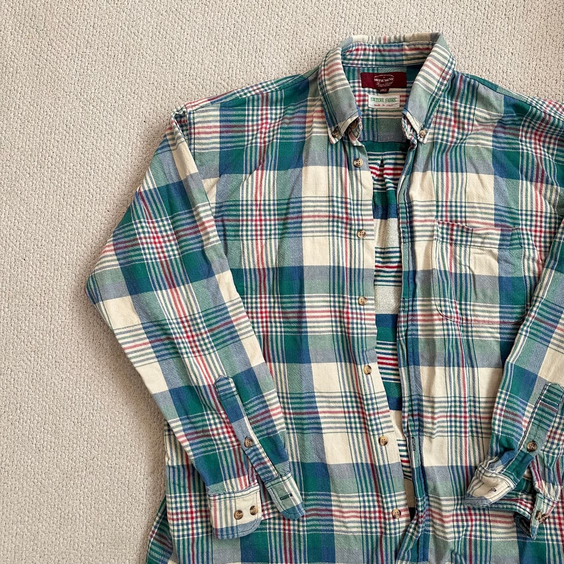 미츠미네 이탈리아 메이드 플란넬 셔츠 상품이미지2