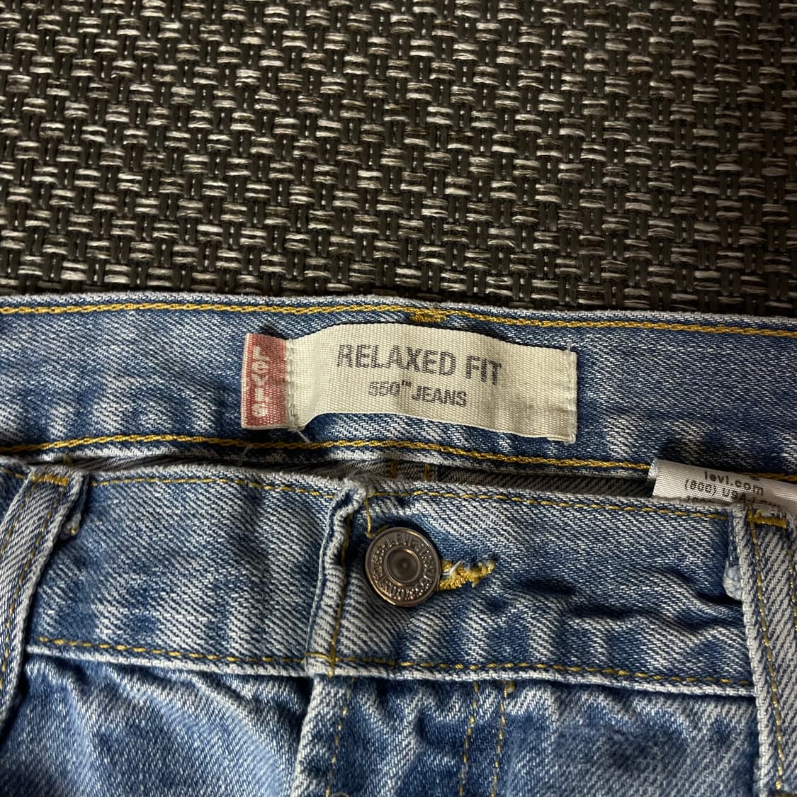 (38) 리바이스 550 38X30 릴렉스드핏 연청 데님 팬츠 상품이미지3