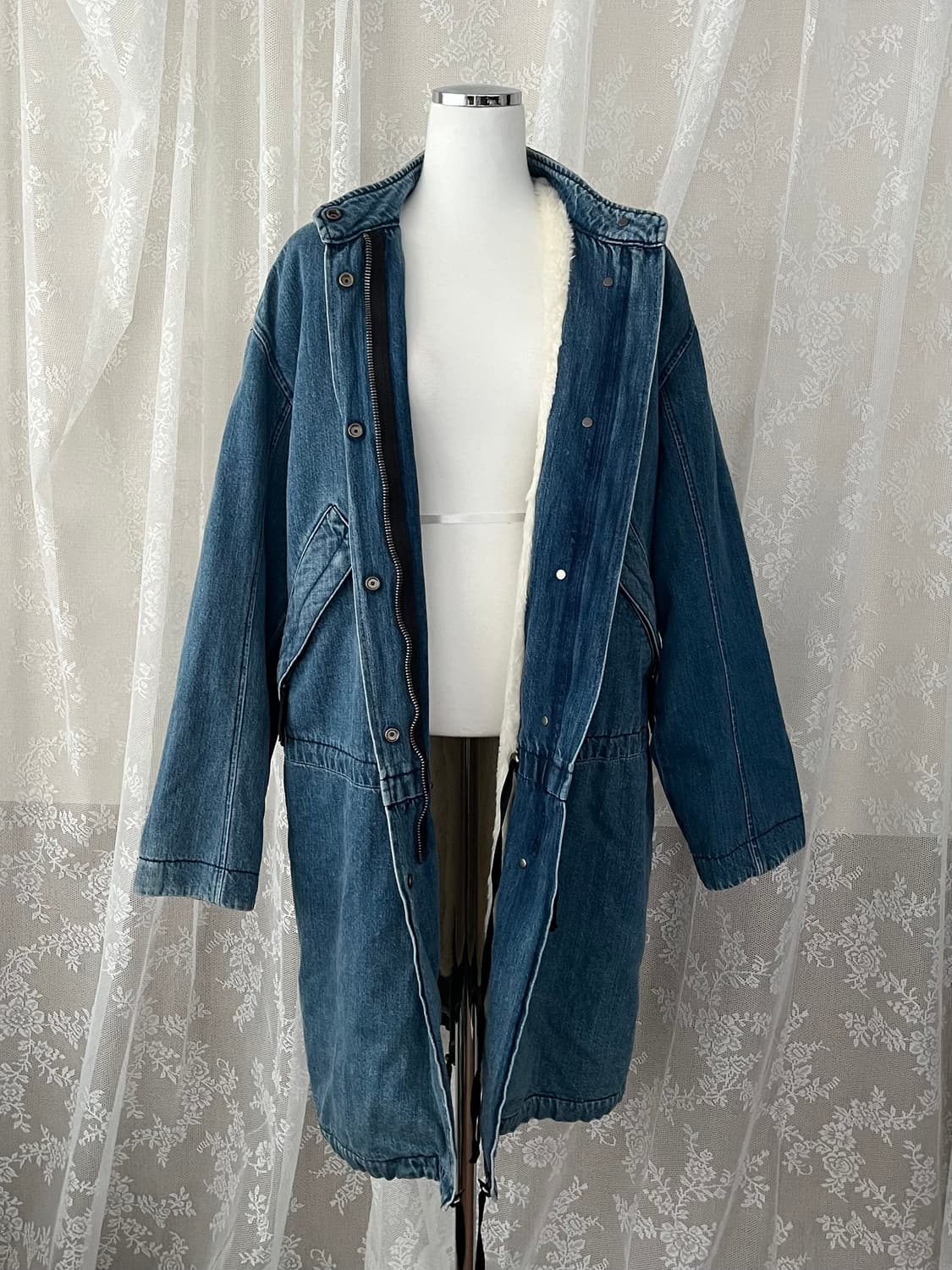 S) 헬무트랭 여성 데님 파카 상품이미지3