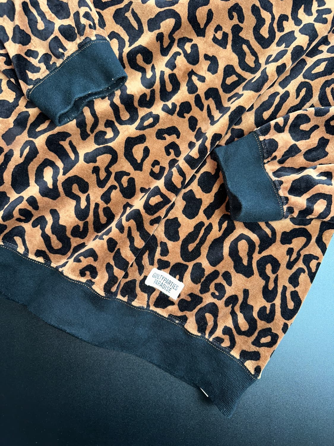 Wackomaria velour leopard polo shirts 상품이미지3