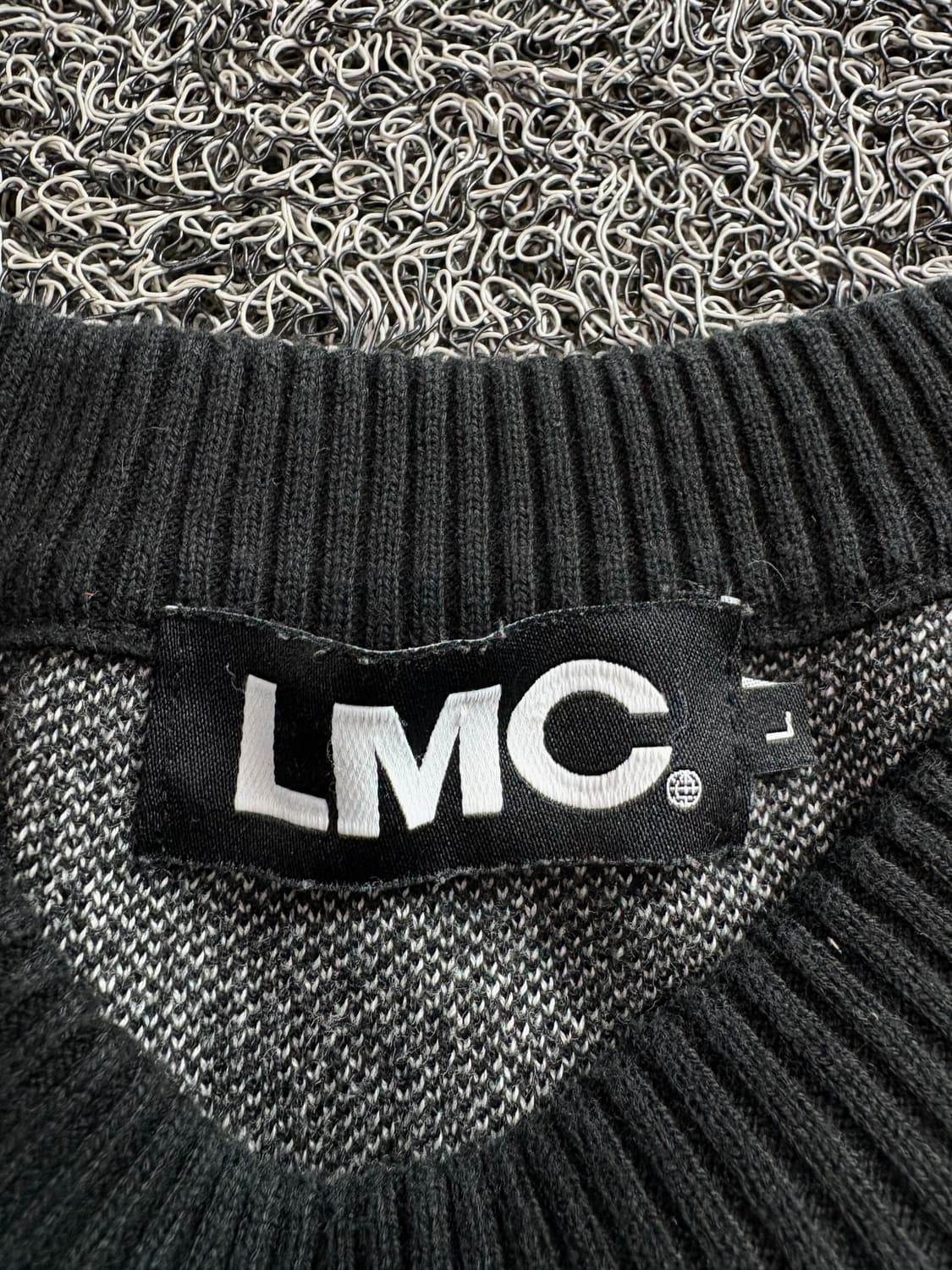 LMC 엘엠씨 그래픽 패턴 블랙 니트 3588 상품이미지4