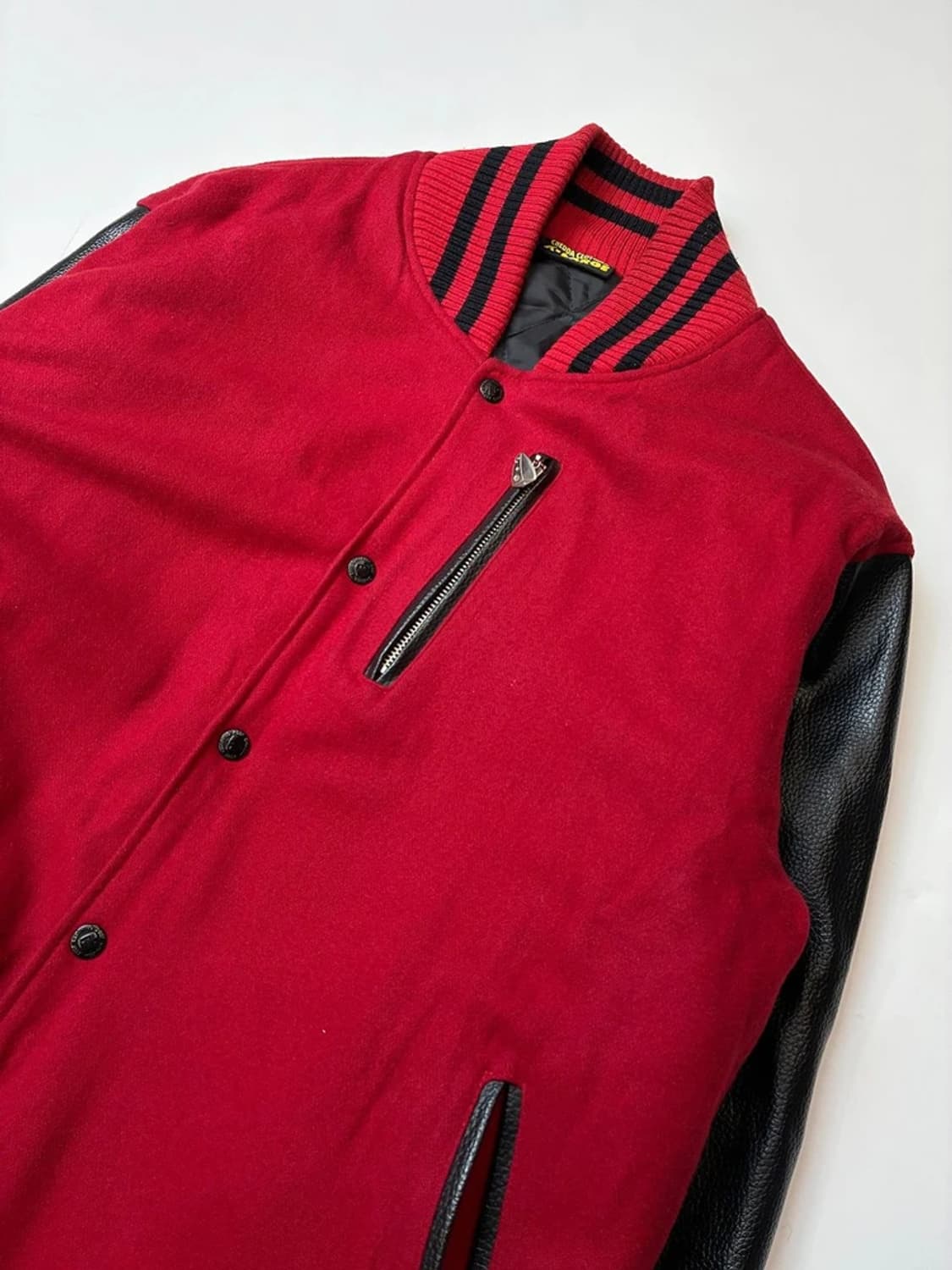 CHEDDA CLOTHING 00's 가죽 울 바시티 자켓 PN5545 상품이미지2