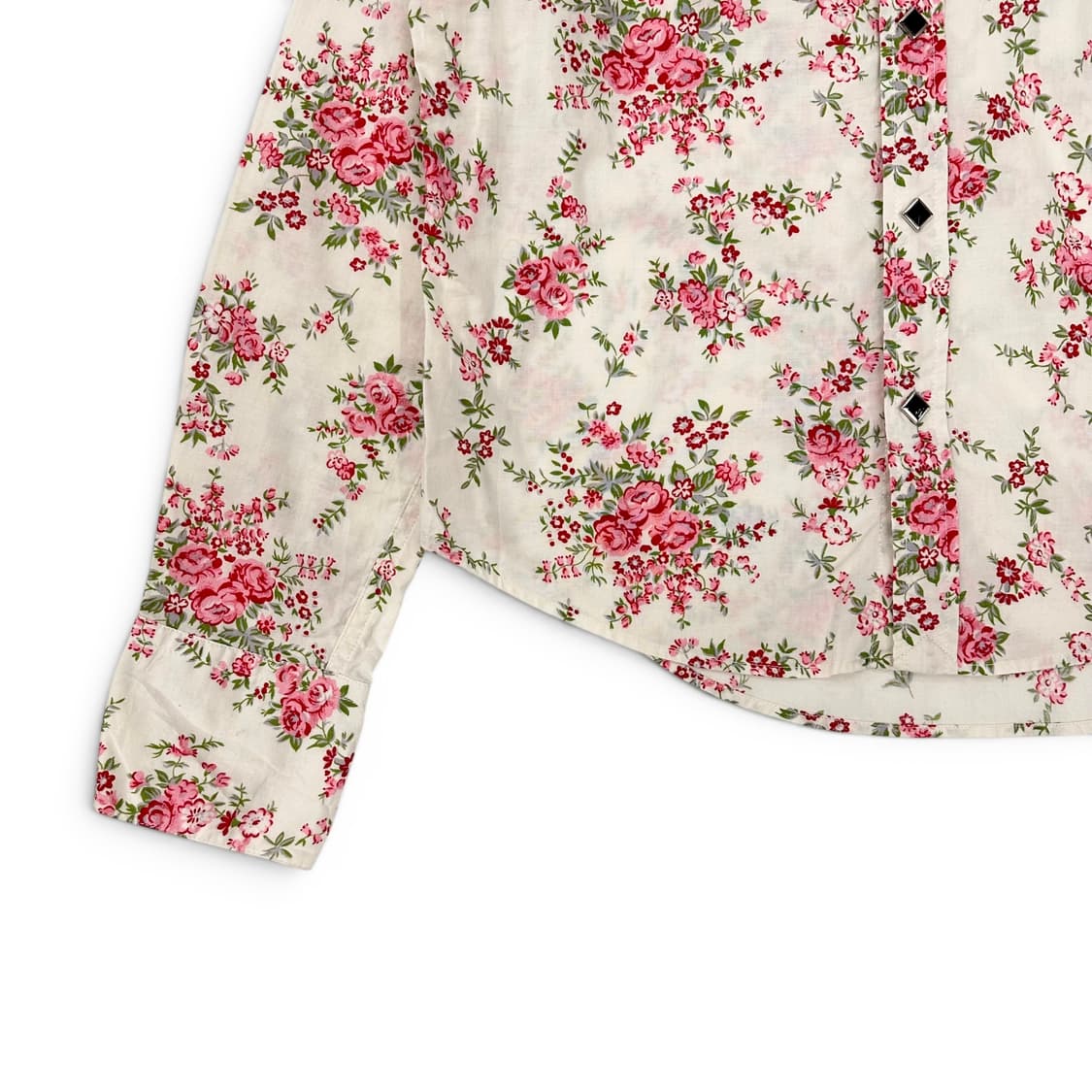 Polo, Ivory Rose Pattern Western Shirt 상품이미지4