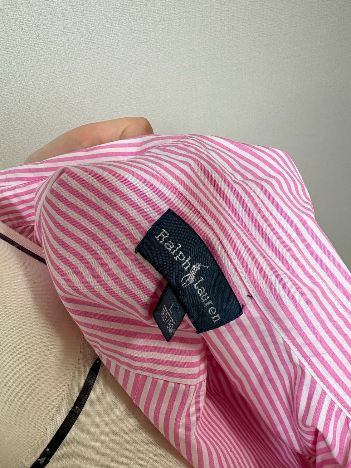 폴로 셔츠 polo ralph lauren 핑크 스트라이프 셔츠 상품이미지5