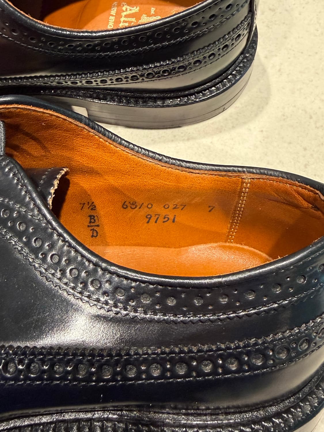 알든 9751 롱윙 더비 7.5d 상품이미지5
