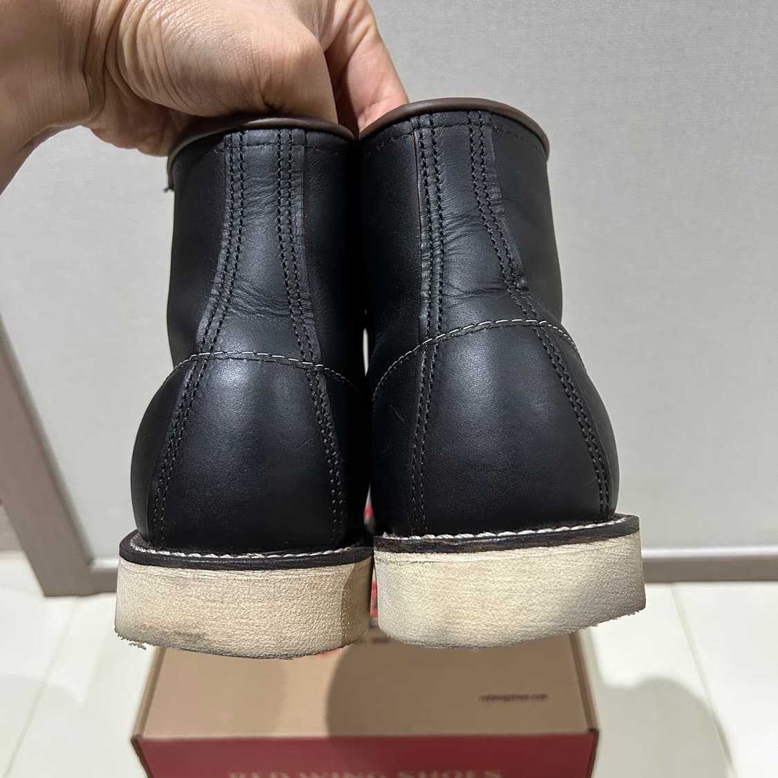 [265/8.5D] 레드윙 6인치 목토 부츠 8849 블랙 프레리 상품이미지7