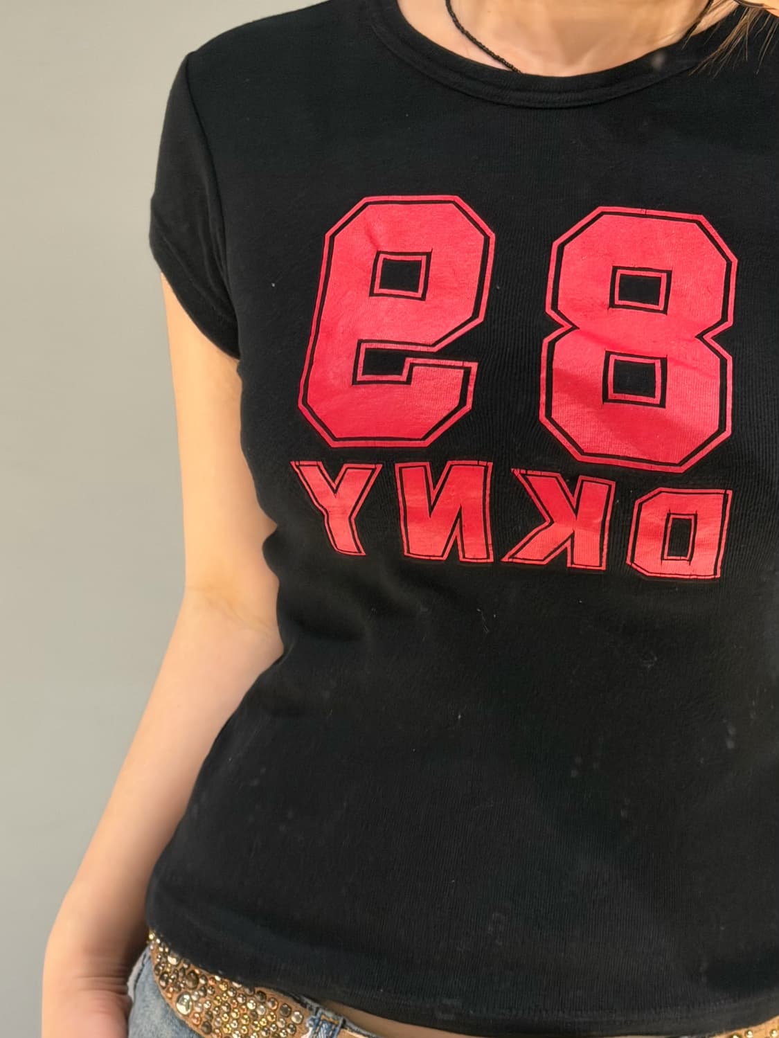 Dkny numbering point t-shirt 상품이미지4