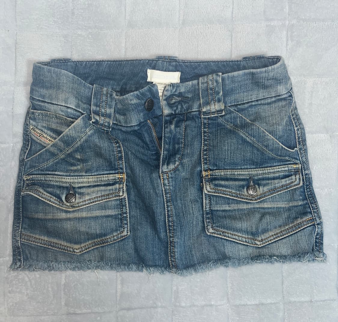 디젤 데님 마이크로 미니스커트 상품이미지1