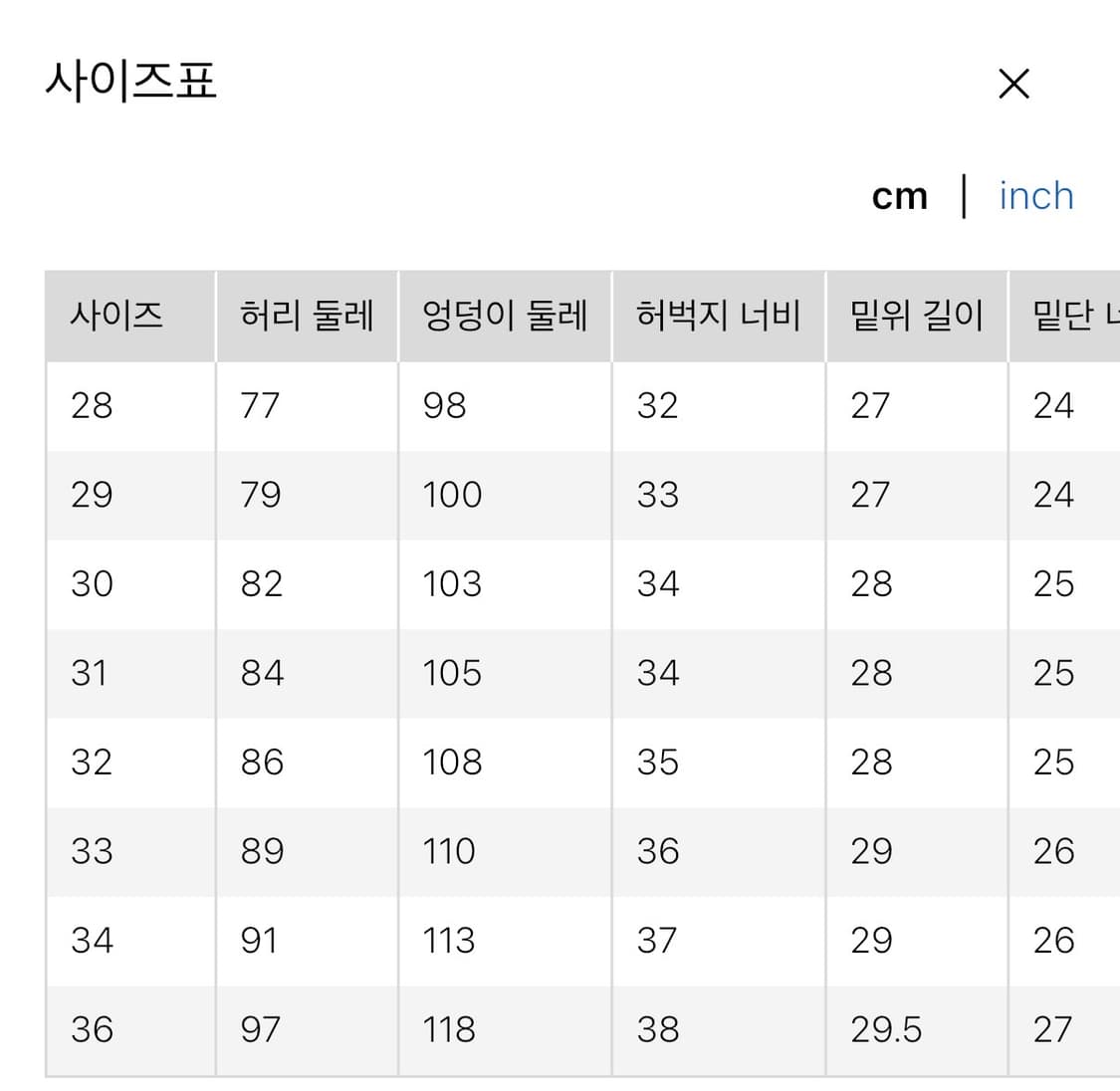 [33] GU 배럴 레그 진 연청 상품이미지2