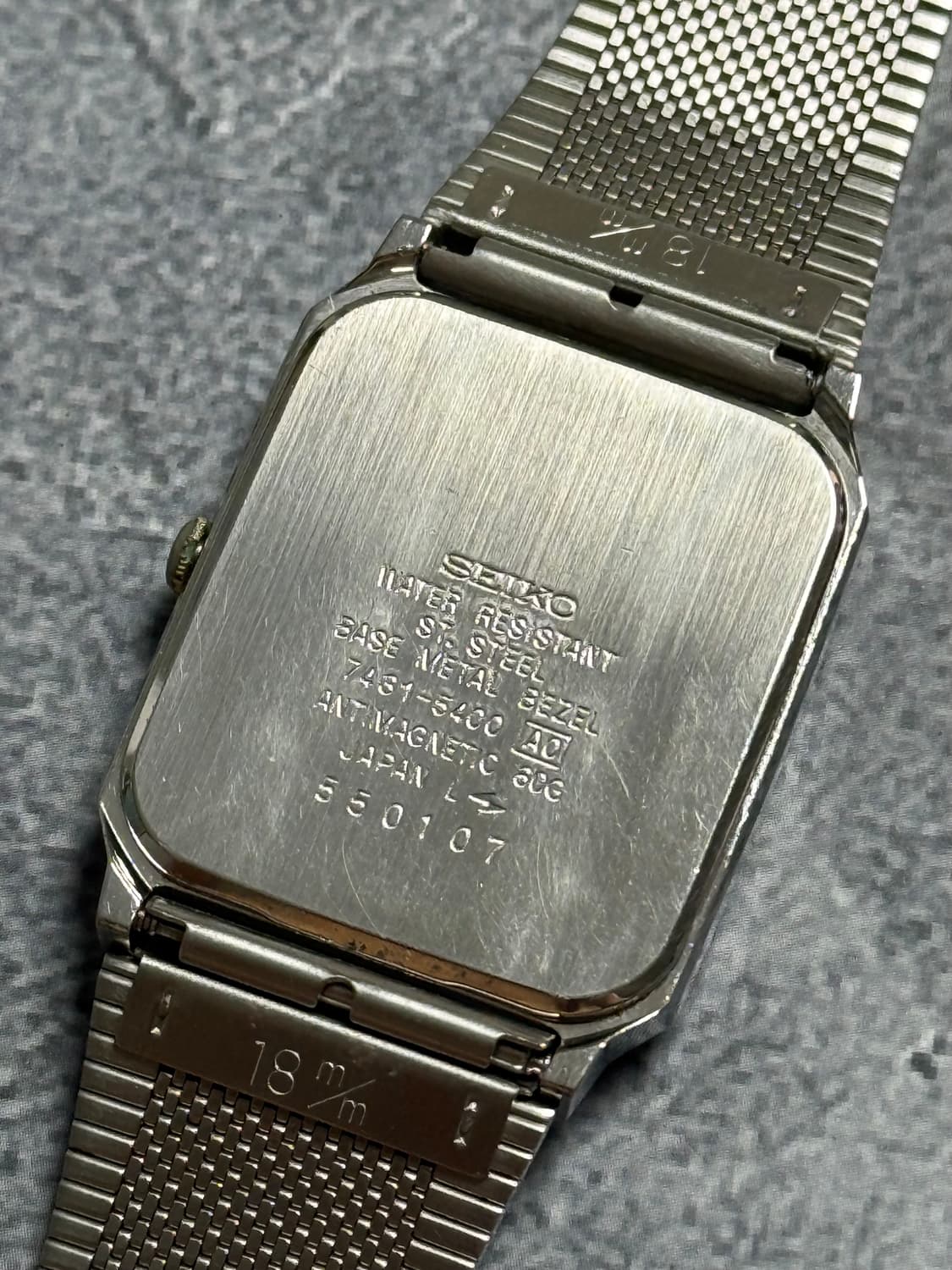Seiko 세이코 Chronos 스퀘어 1985 상품이미지4