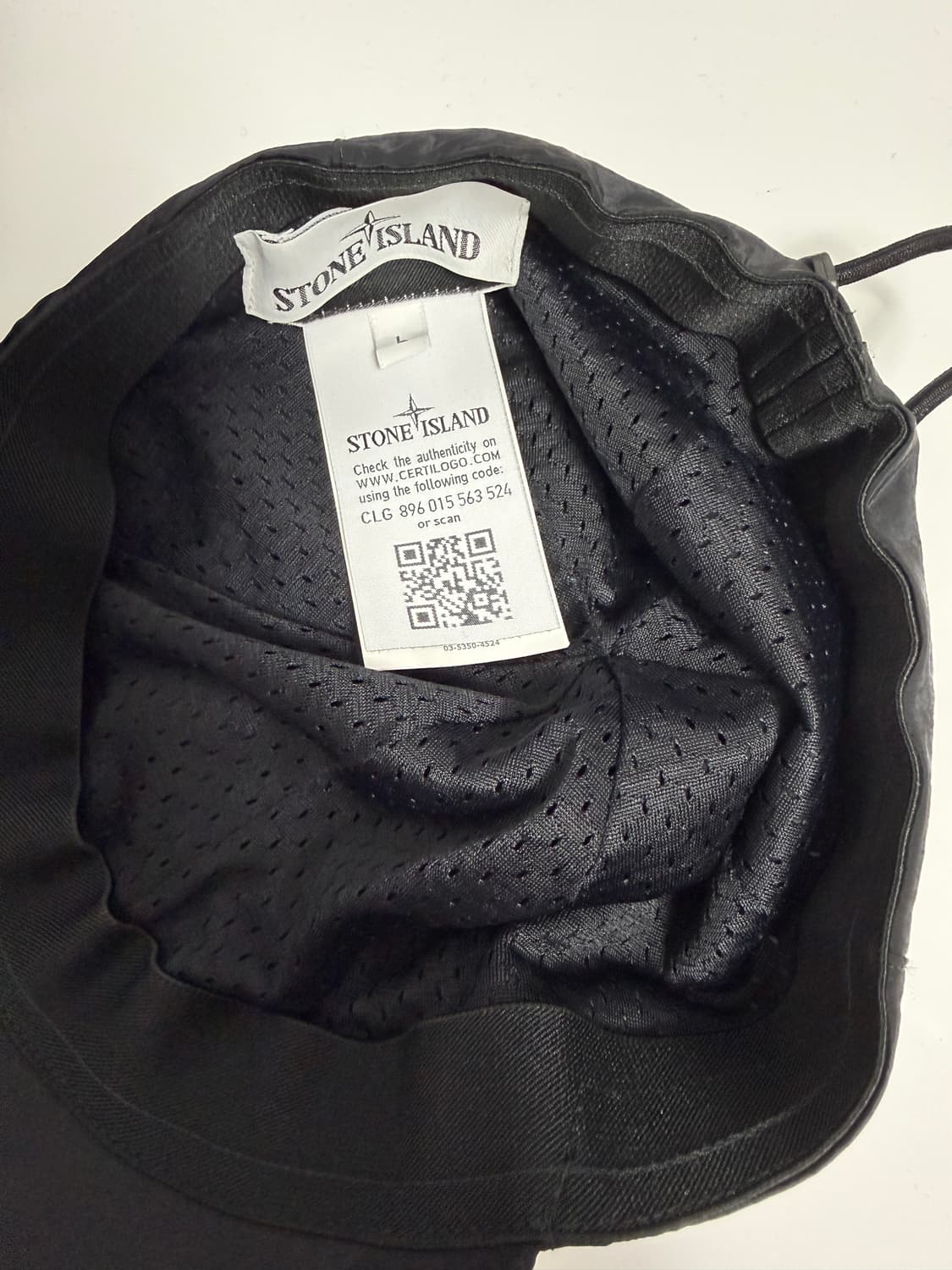 정품인증ㅇ) 스톤아일랜드 블랙 나일론 볼캡 L 상품이미지4