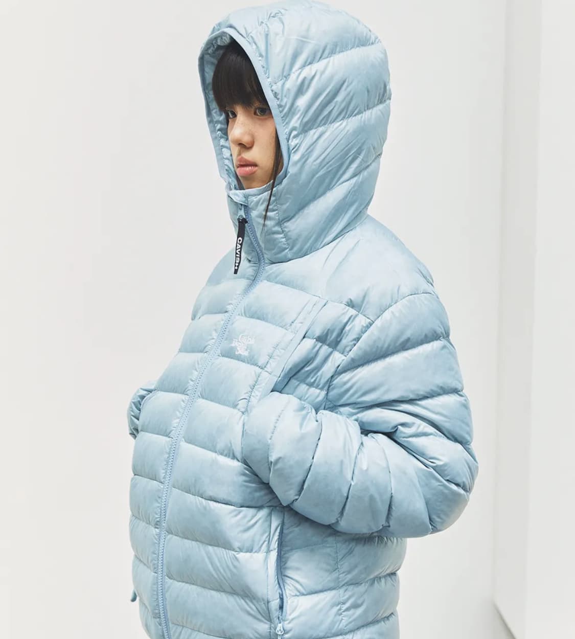 카비시 라이트웨이트 다운 자켓 경량 패딩 블루 상품이미지3