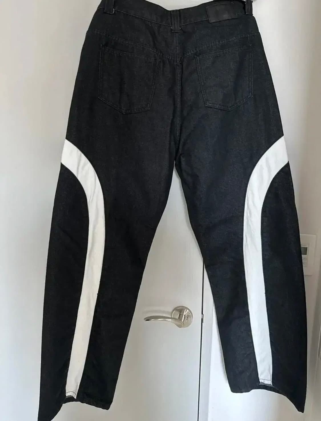 와이드 데님 온 더 스트릿 블랙(화이트) 상품이미지2