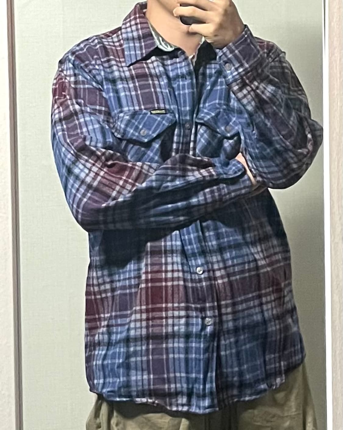 오시코시 플란넬 체크 셔츠 상품이미지2