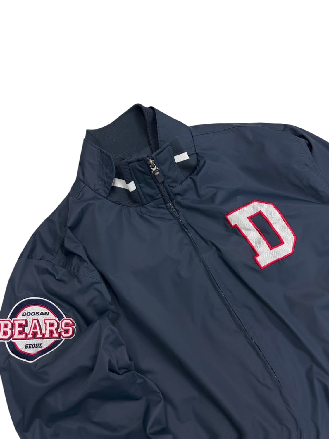 네포스 두산베어스 바시티 자켓 네이비 (M) 상품이미지2