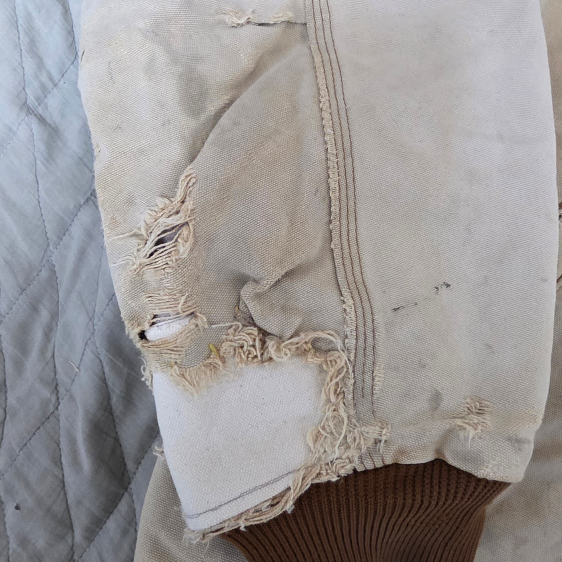 [XXL] 80-90s 빈티지 칼하트 산타페 j13 14트래쉬드 워크자켓 상품이미지2