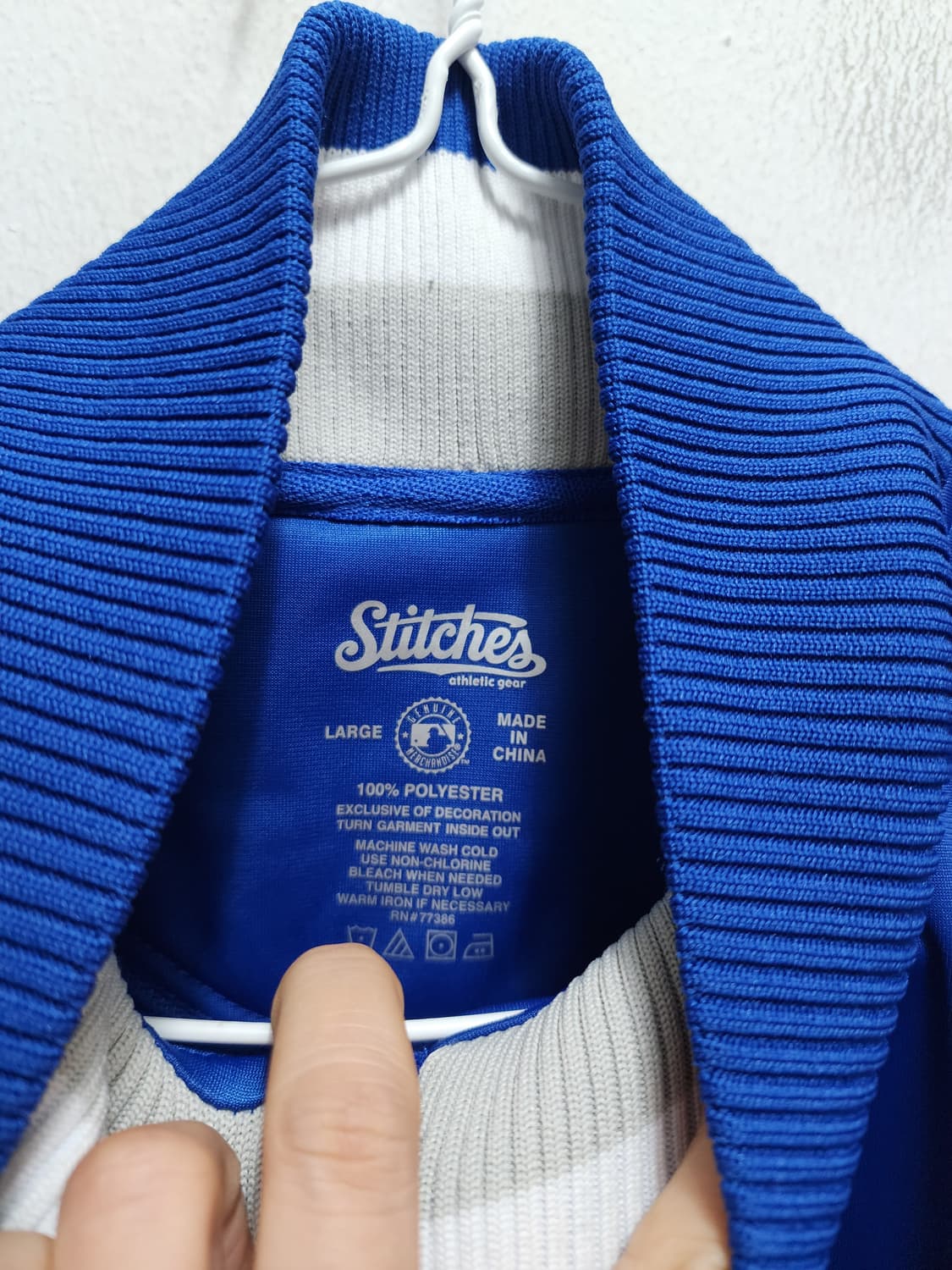 Stitches x MLB LA 스티치스 블루 야구점퍼  상품이미지6