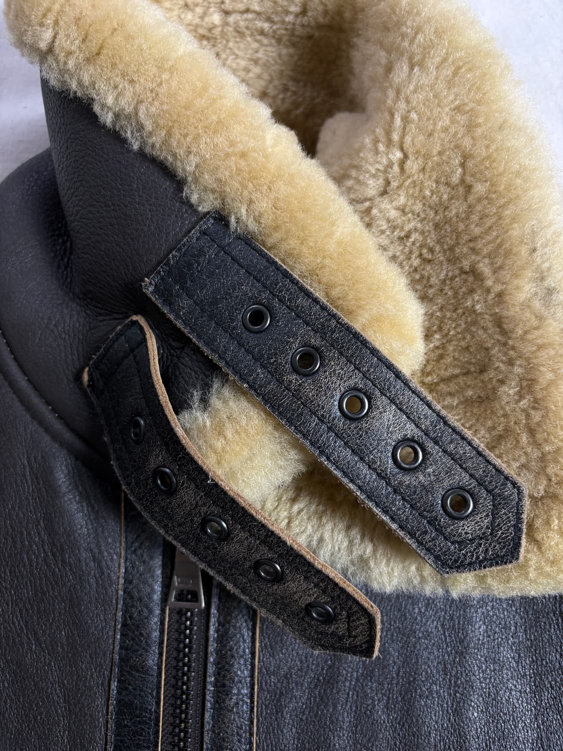 Levis 리바이스 B-3 양가죽 시어링 무스탕 봄버 자켓 L 상품이미지6