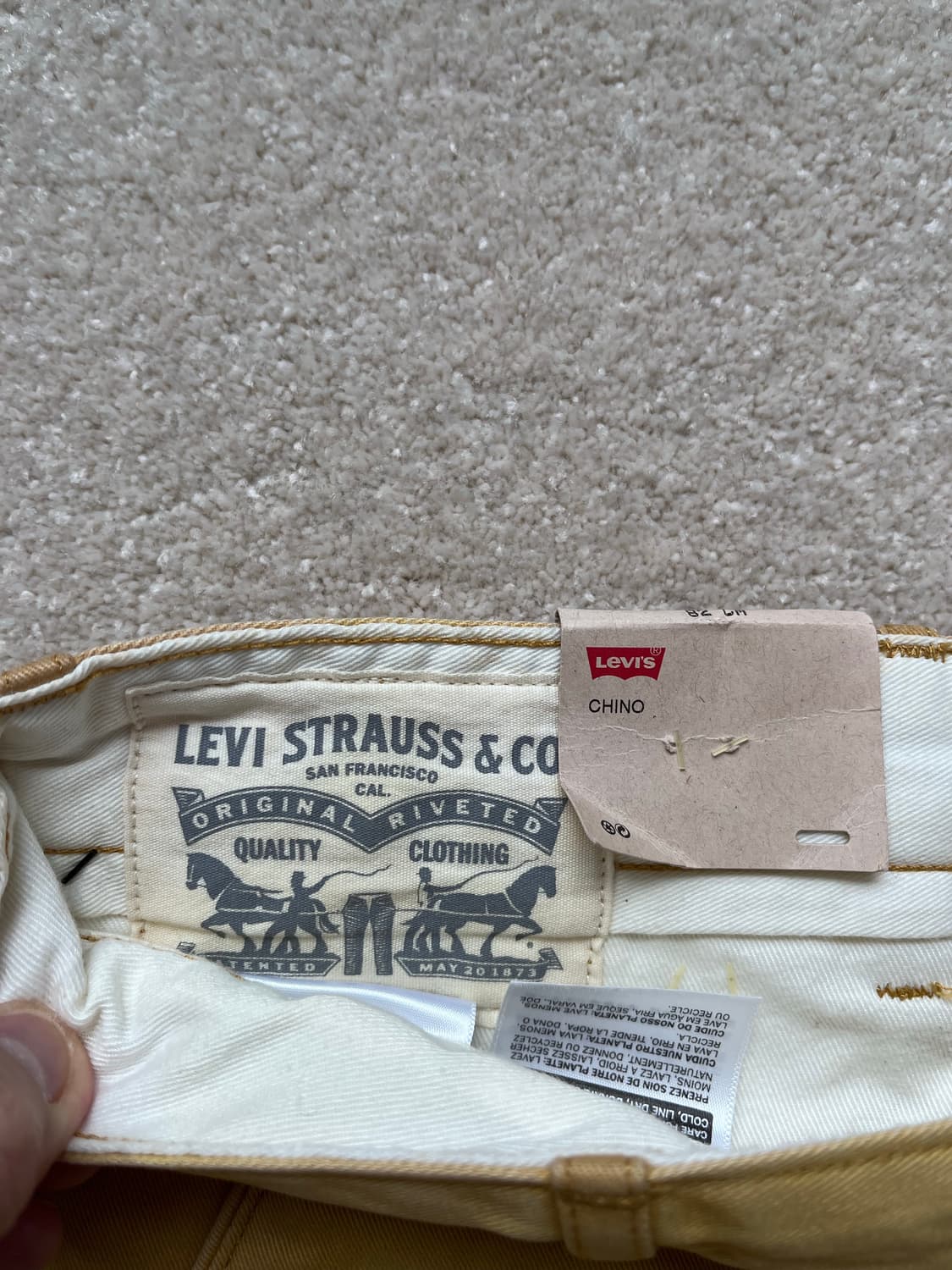 리바이스 실버탭 워시드 치노 팬츠 (32-34) 상품이미지6