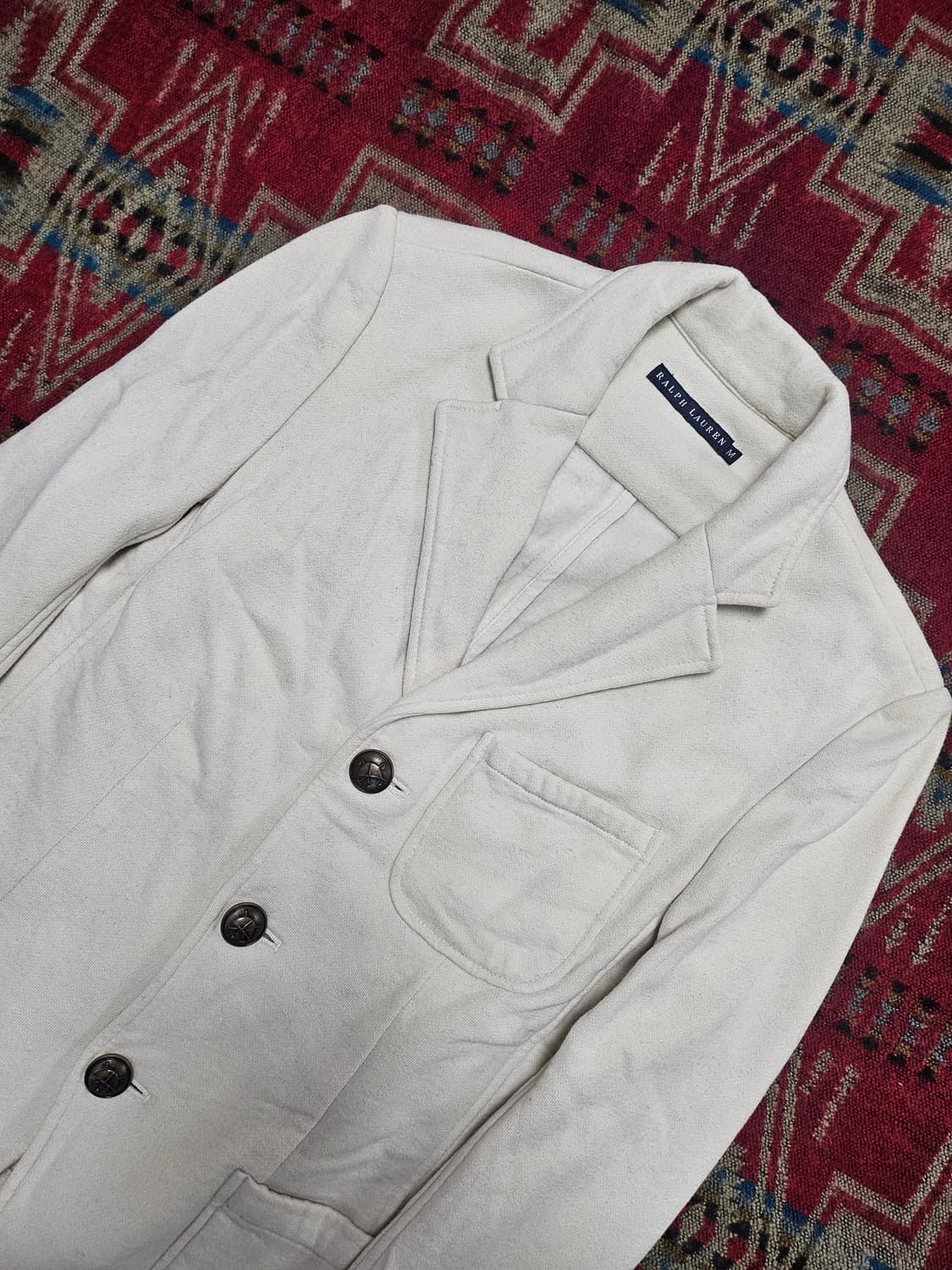 Ralph lauren 기모 아이보리 쓰리버튼 블레이저 M 상품이미지1
