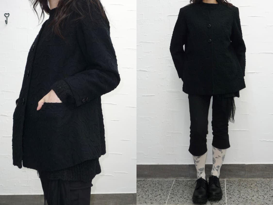 black feminine wool jacket 상품이미지2