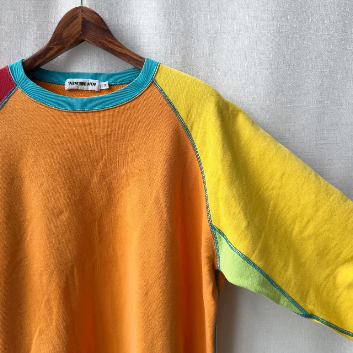 Bape 베이프 카우보이 백 프린팅 맨투맨 멀티컬러 M 상품이미지5