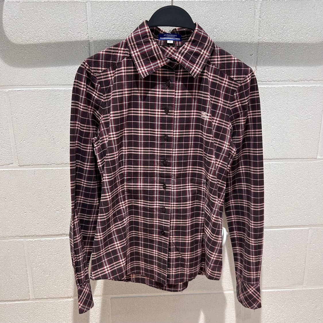 Burberry Logo Embroidered check Shirts 상품이미지6