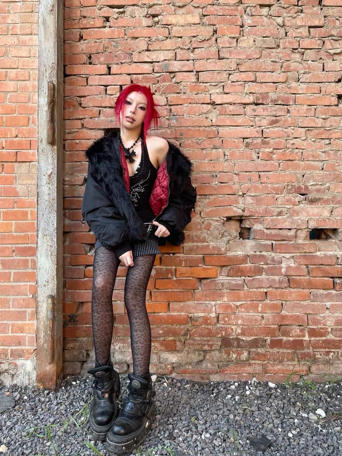 Raven Opium Fur Bomber 상품이미지9