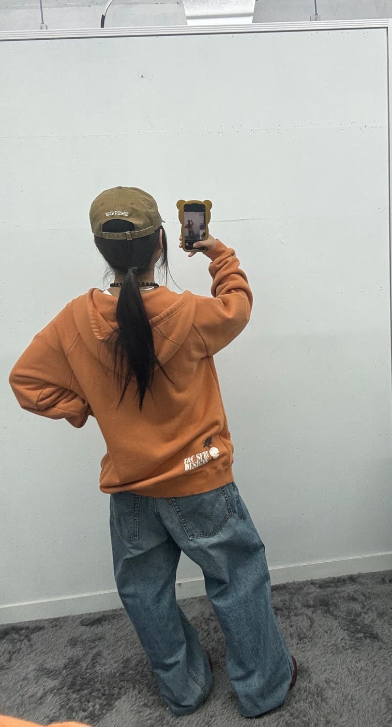 오렌지 후드집업 상품이미지3