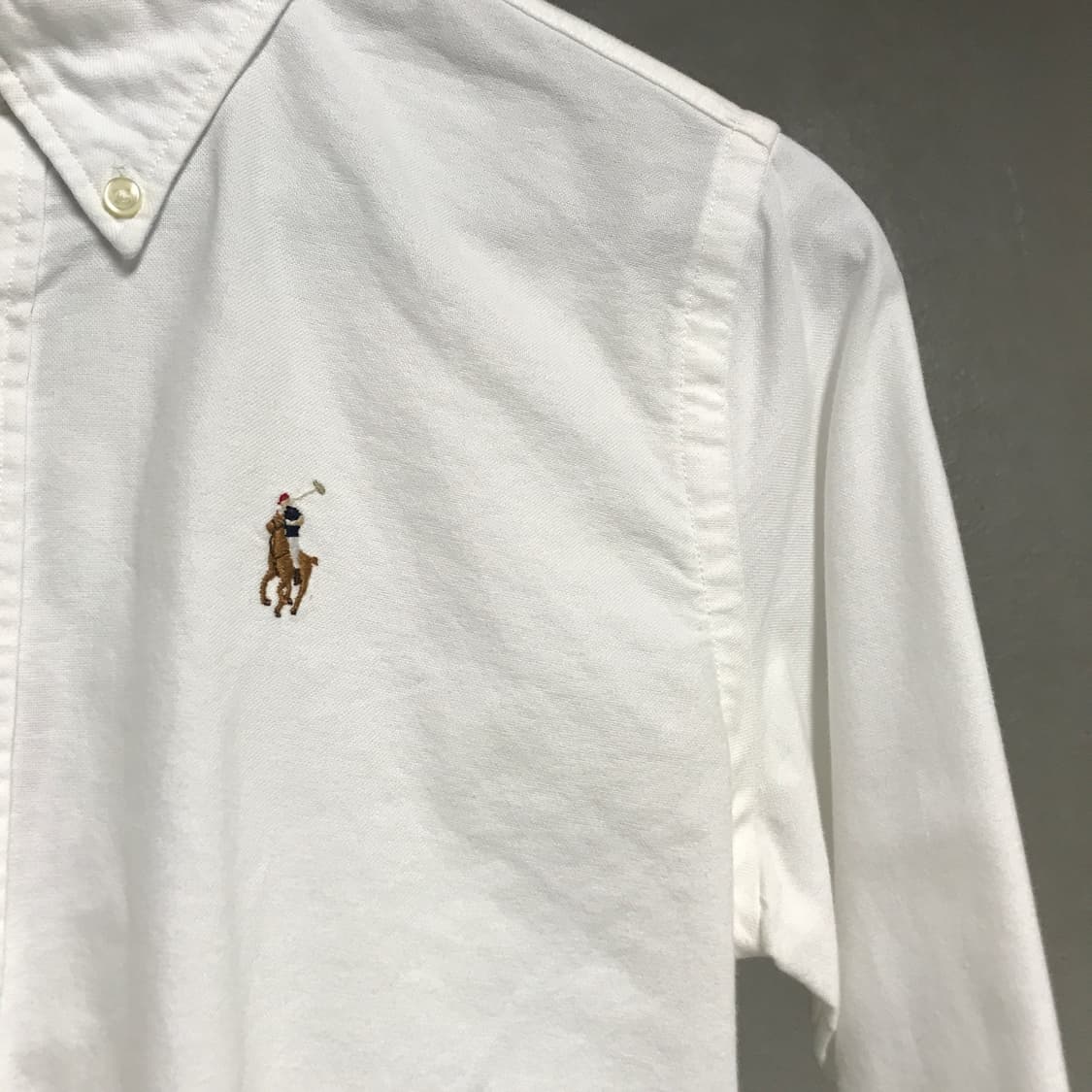 폴로 랄프로렌 솔리드 셔츠 화이트 2(W) 상품이미지4