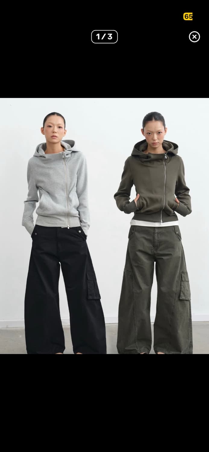 자카나 후드집업 그레이 s 상품이미지1