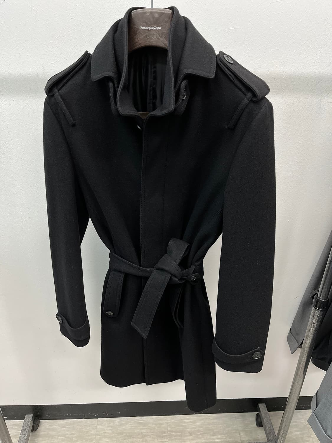 95) 솔리드옴므 벨티드 울코트 상품이미지1