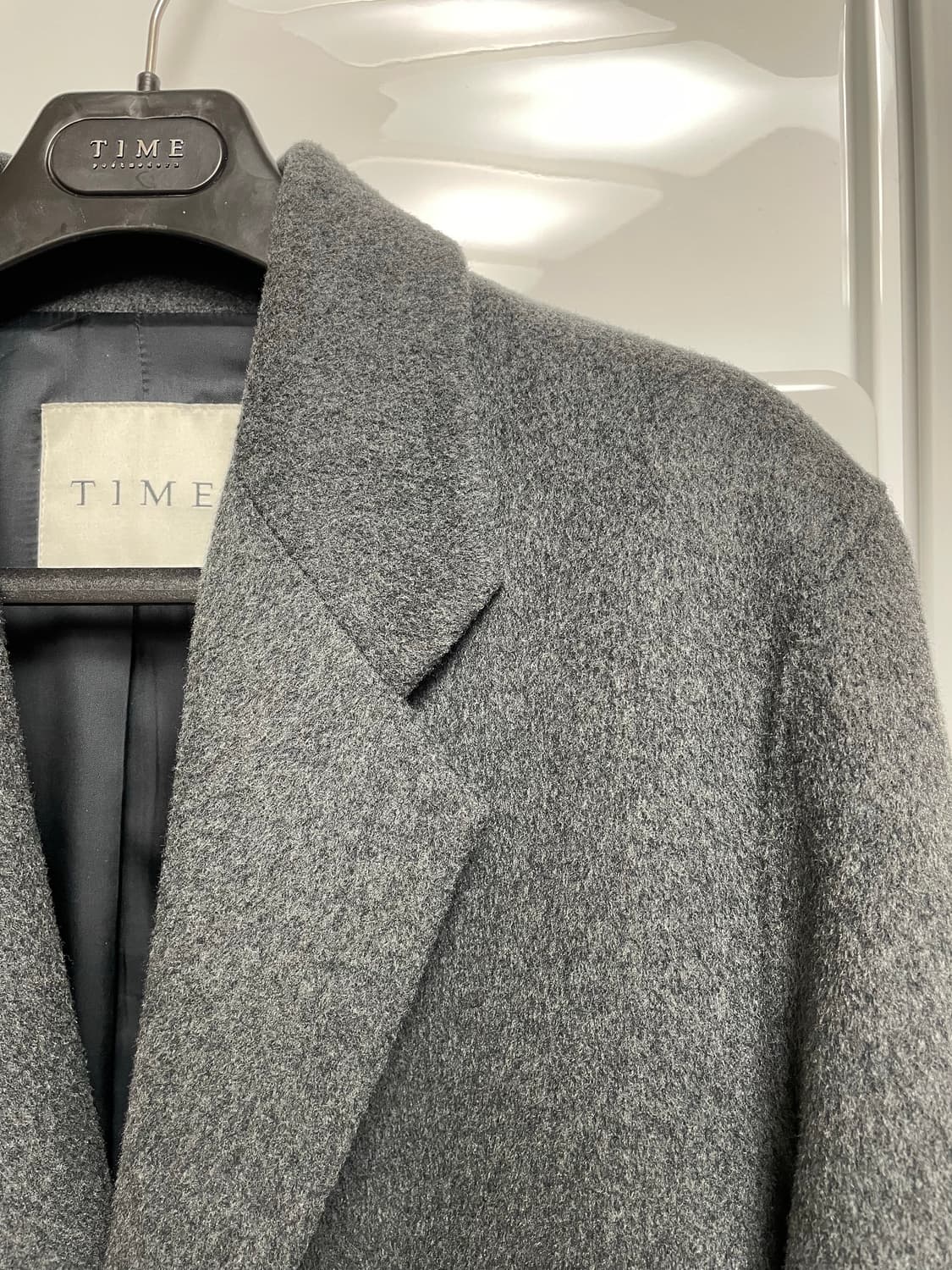 타임옴므 20주년 다크그레이 체스터 벨티드 코트 95사이즈 상품이미지3