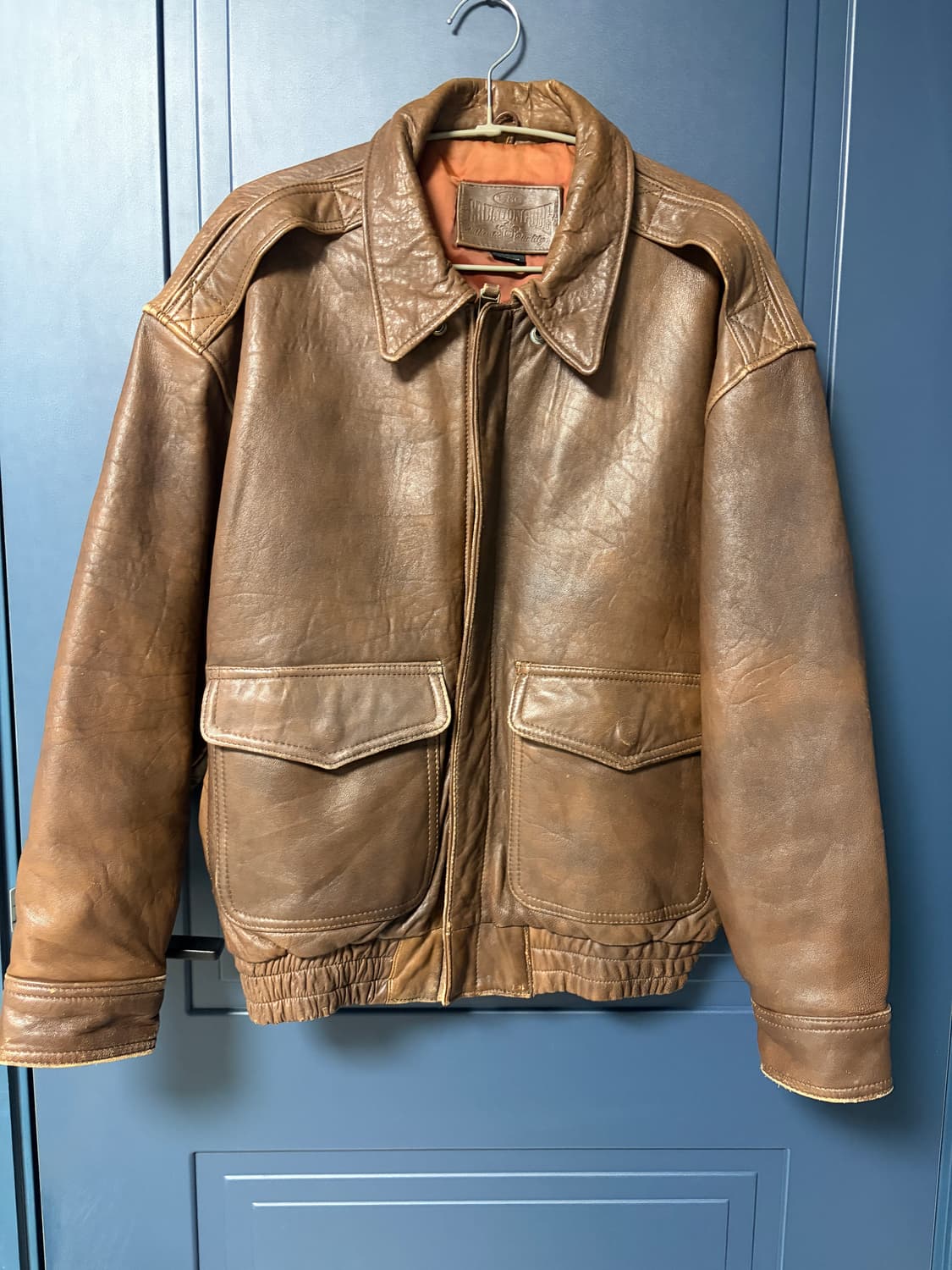 애프터먼데이 빈티지 리얼 레더 양가죽 자켓 상품이미지1