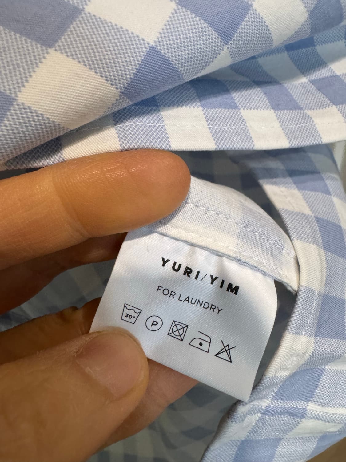 yuri yim 유리임 체크 벌룬 블라우스 상품이미지5