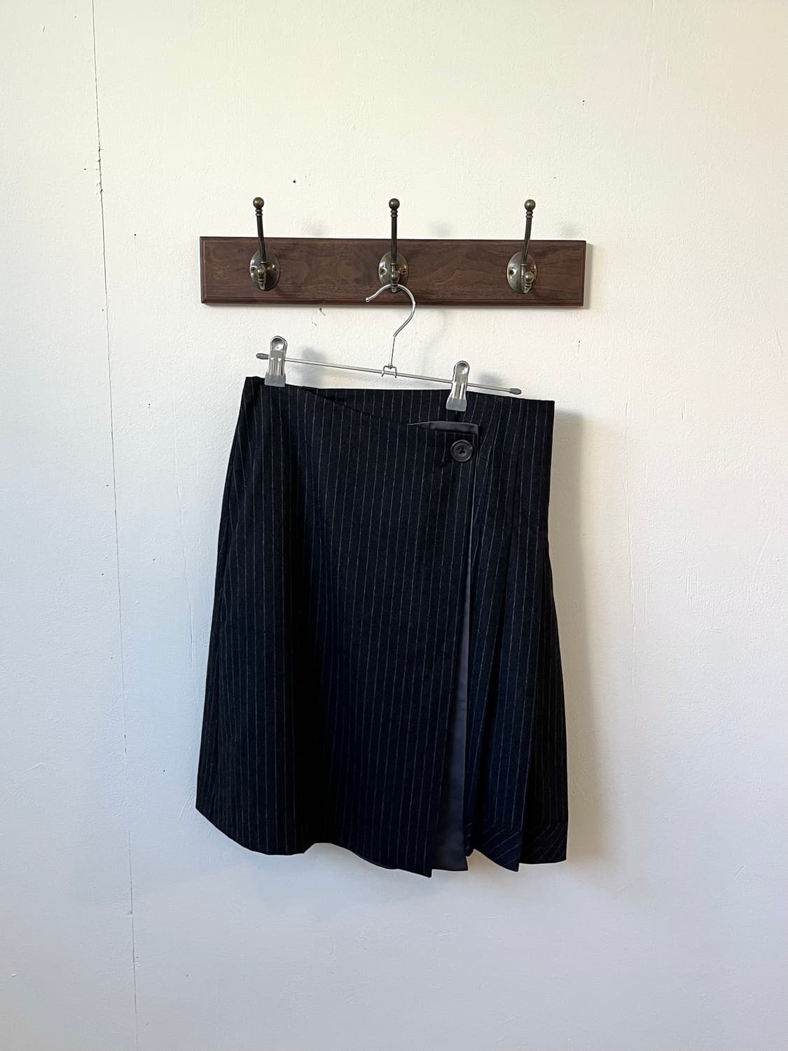 TOMORROWLAND 울 캐시미어 스트라이프 랩 스커트 상품이미지2