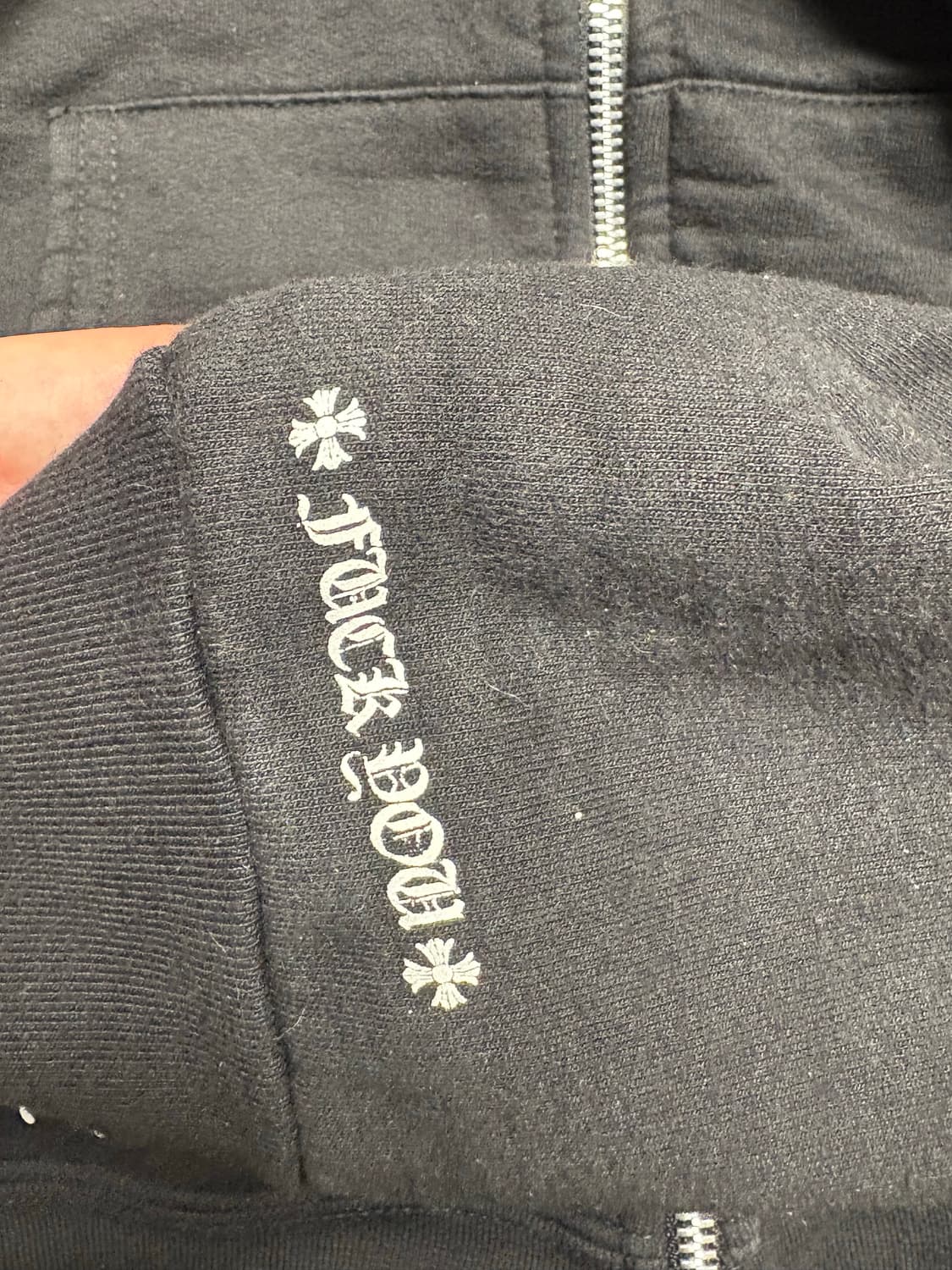 [L] 크롬하츠 백화점판 USA 스크립트 헤비웨이트 후드집업 상품이미지6