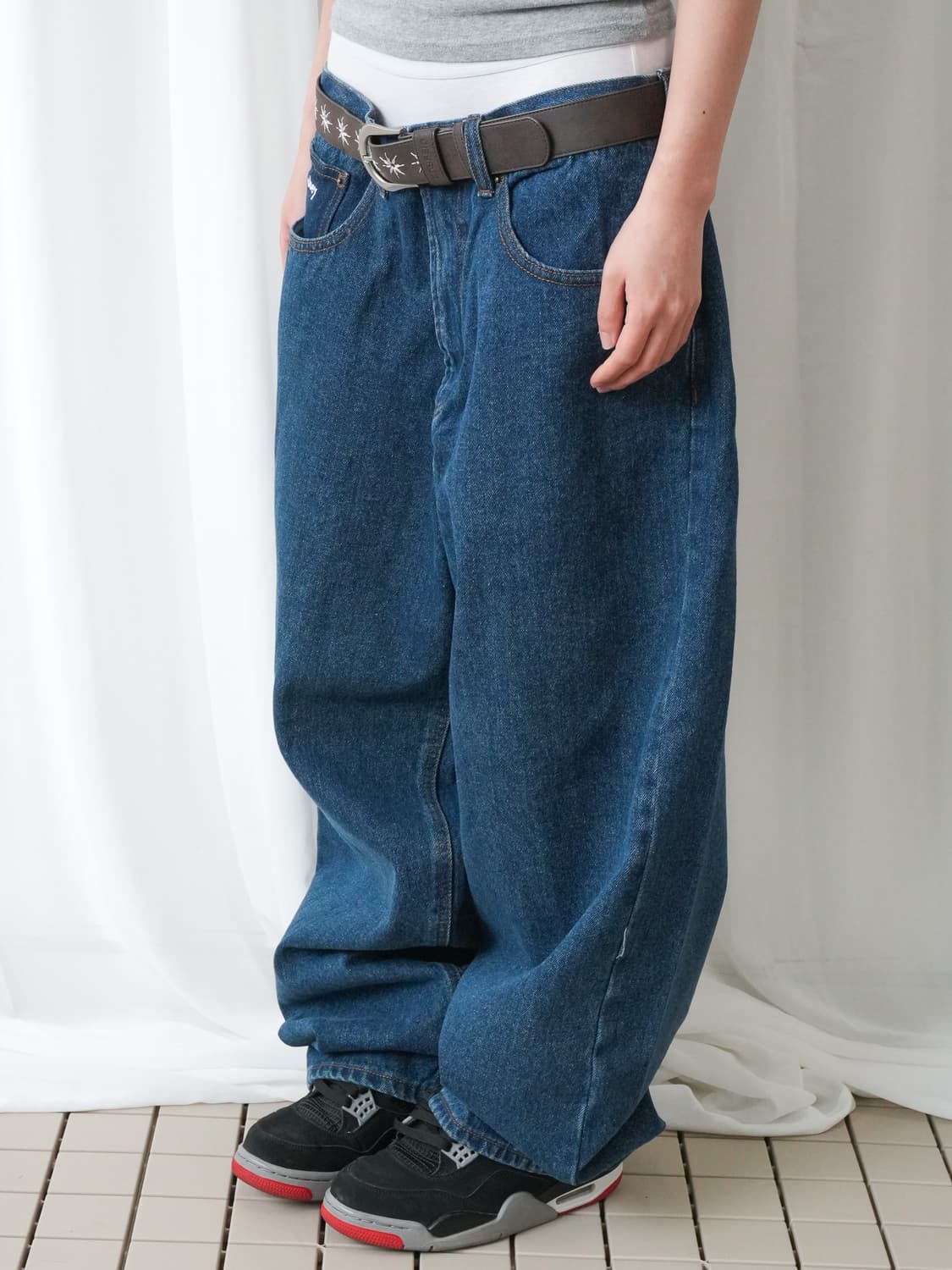 OBEY BIG WIG BAGGY DENIM 스톤 워시 인디고 (32) 상품이미지7
