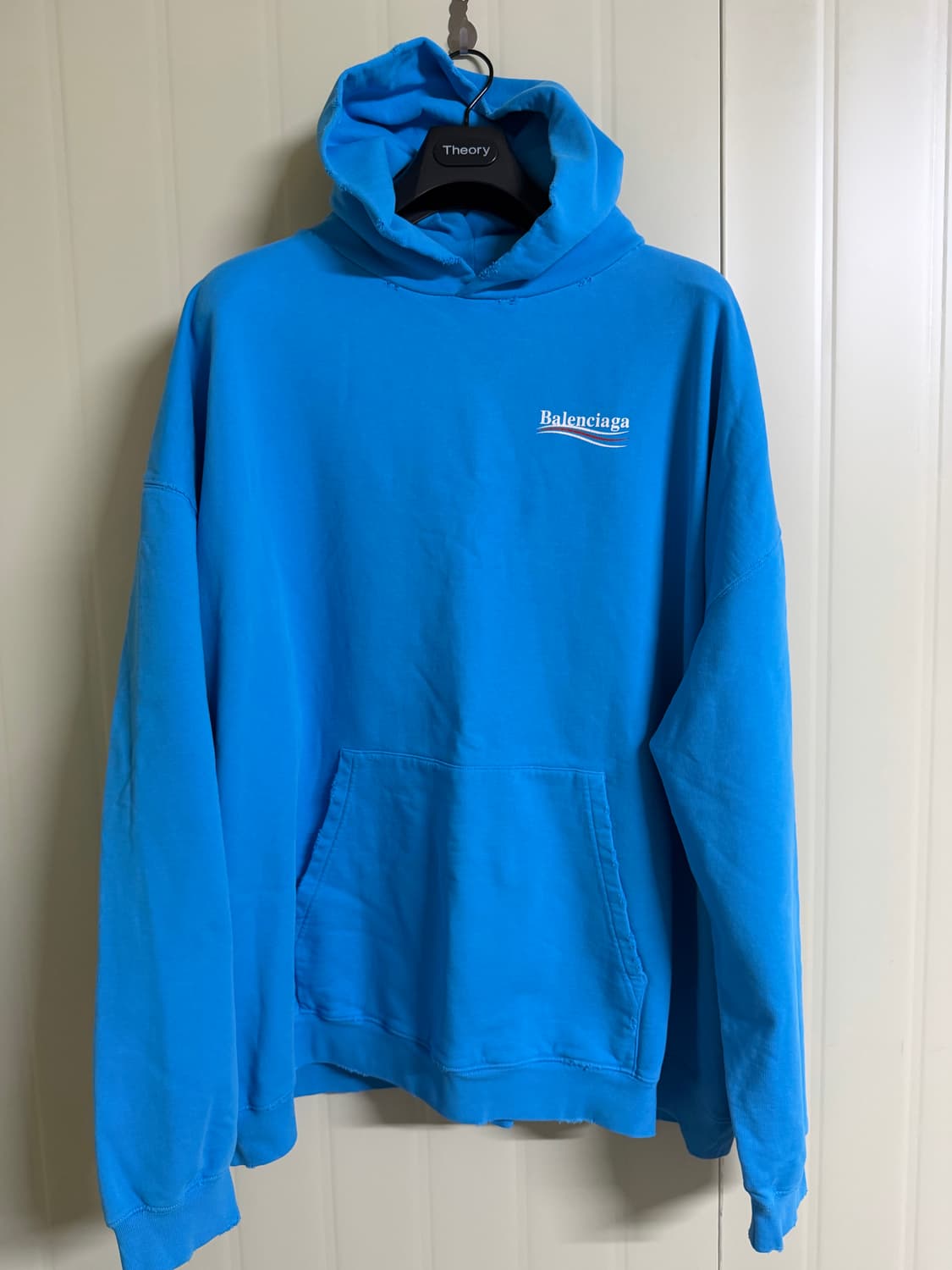 발렌시아가 폴리티컬 캠페인 라지핏 후드티 L 상품이미지2