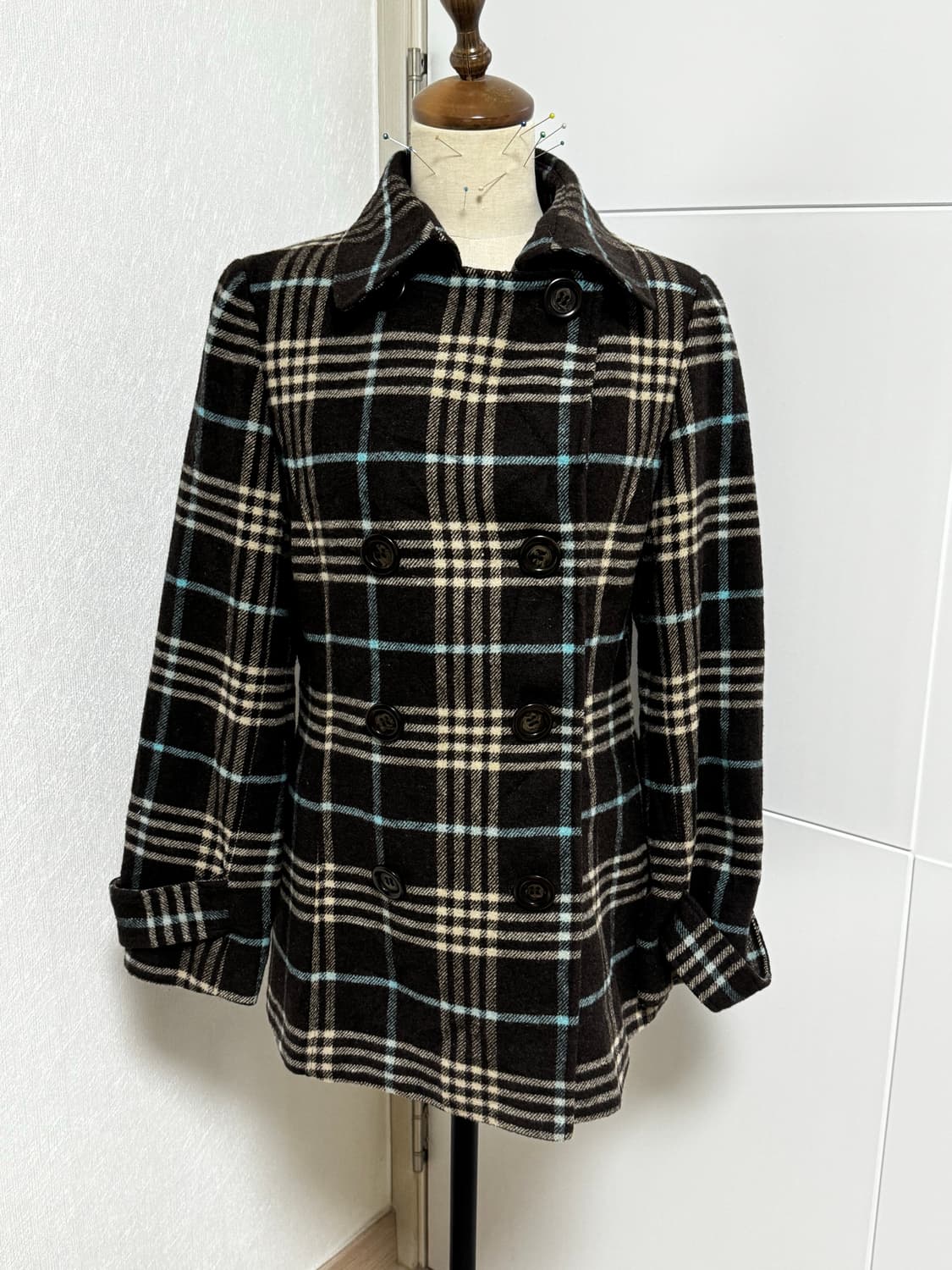 민트초코 하프코트 더블코트 상품이미지2