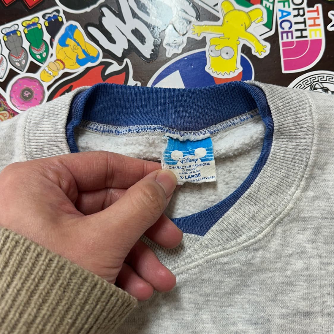 80s USA 디즈니 미키 마우스 빈티지 스웻셔츠 XL(100) 상품이미지6