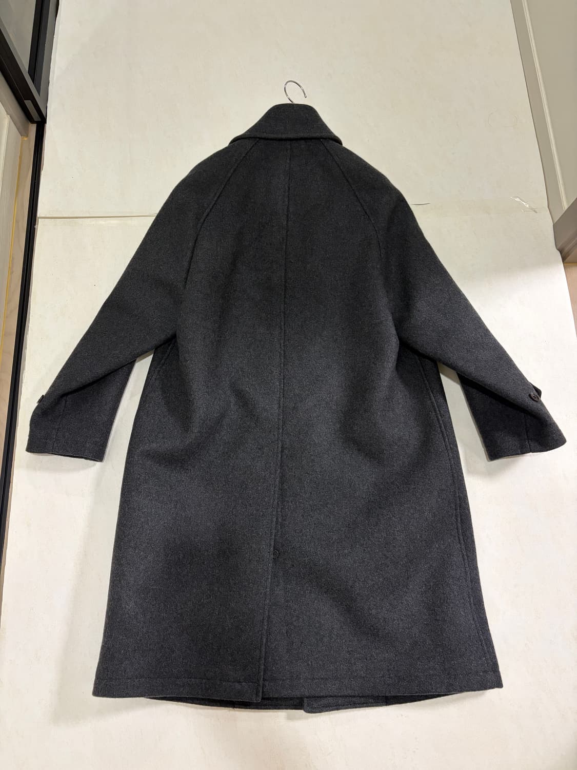 리넥츠 멜톤 울 발마칸 코트 차콜 24fw 2사이즈 상품이미지3