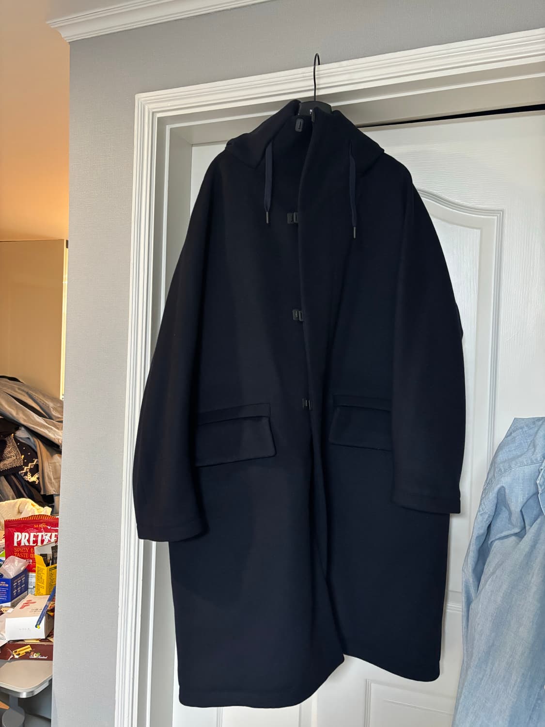 [4] 테아토라 듀알로 플러스 수베니어 롱코트 네이비 상품이미지1