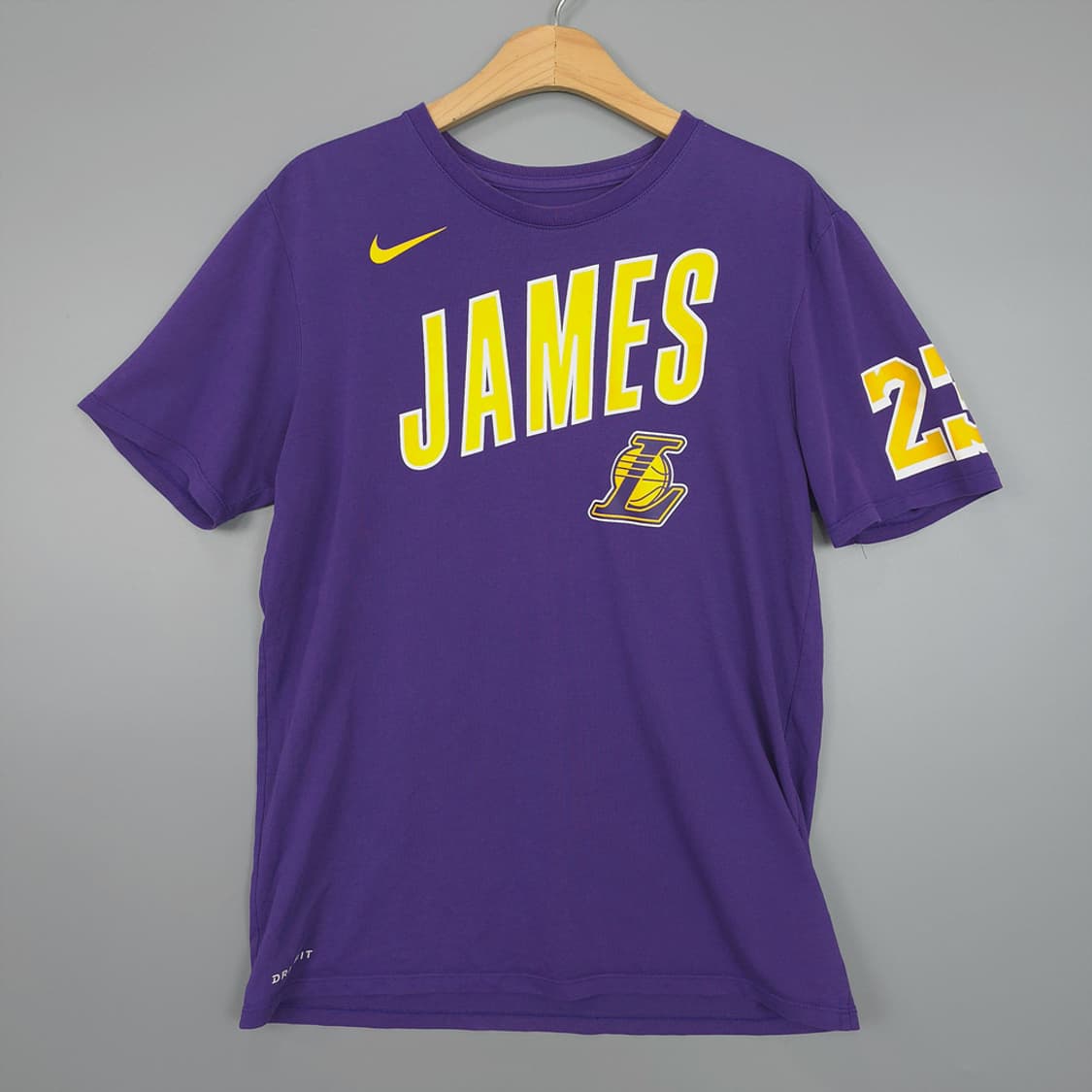 나이키 Nike NBA 르브론 제임스 레이커스 반팔티 퍼플 M 상품이미지1