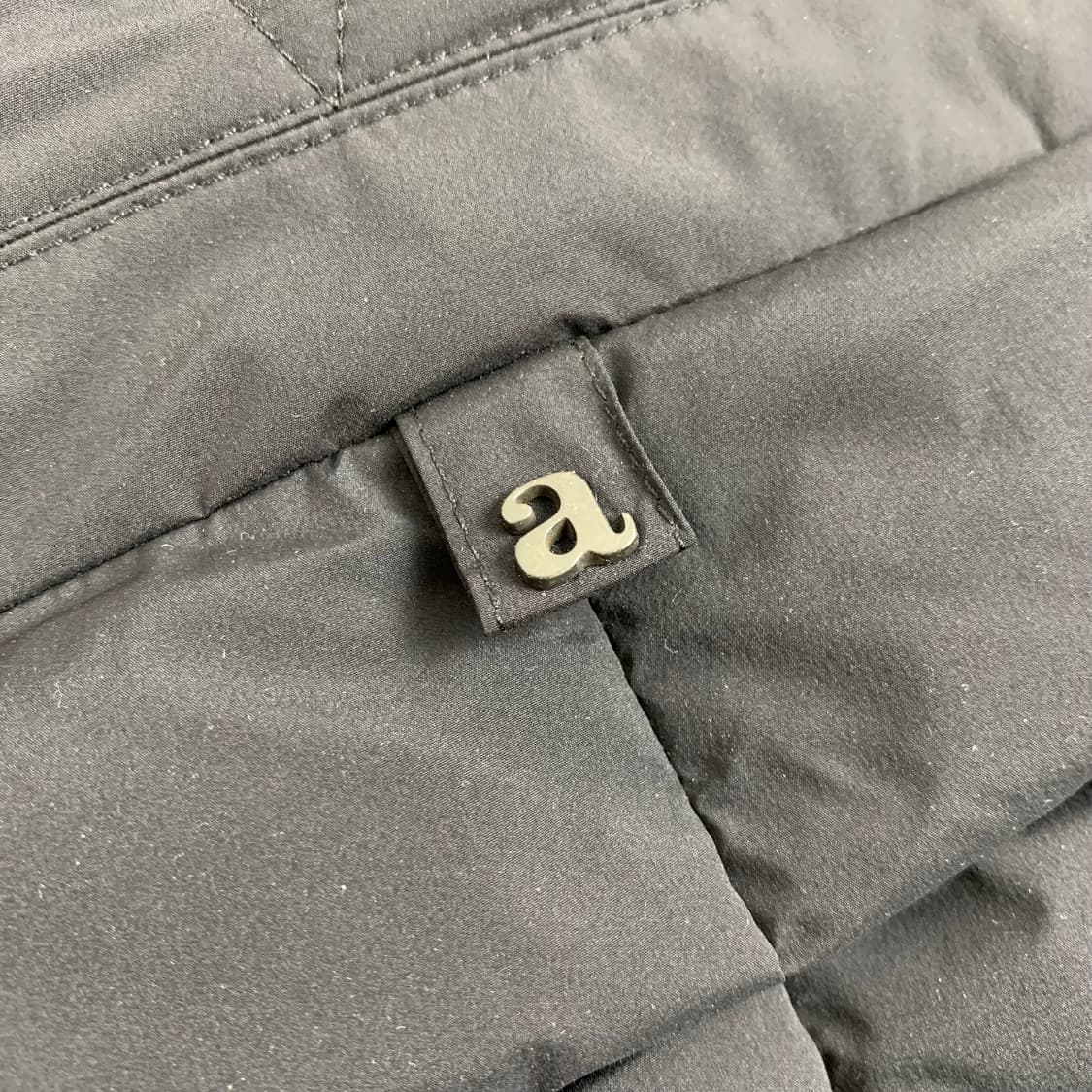 알레그리 니트 슬리브 구스다운 패딩 자켓 블랙 상품이미지7