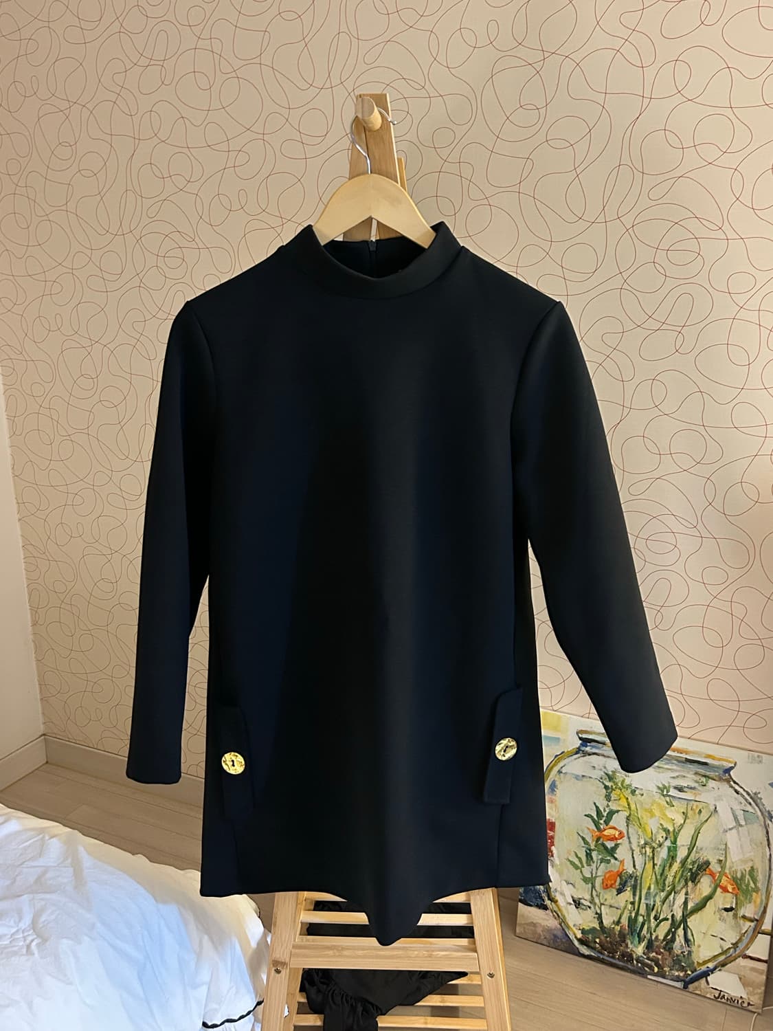 자라 블랙 모크넥 원피스(M사이즈) 상품이미지1