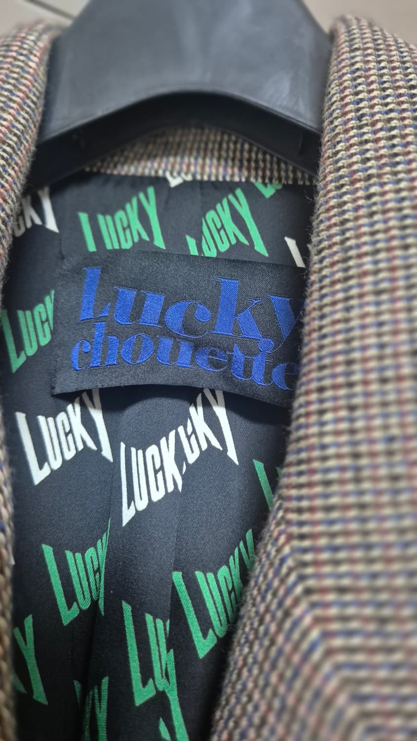 겨울 잔체크 롱코트 상품이미지4