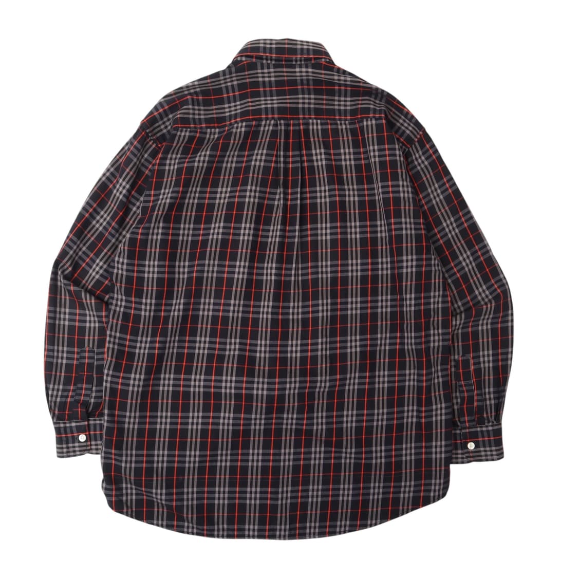 버버리 네이비 노바체크 포켓로고 셔츠 상품이미지5