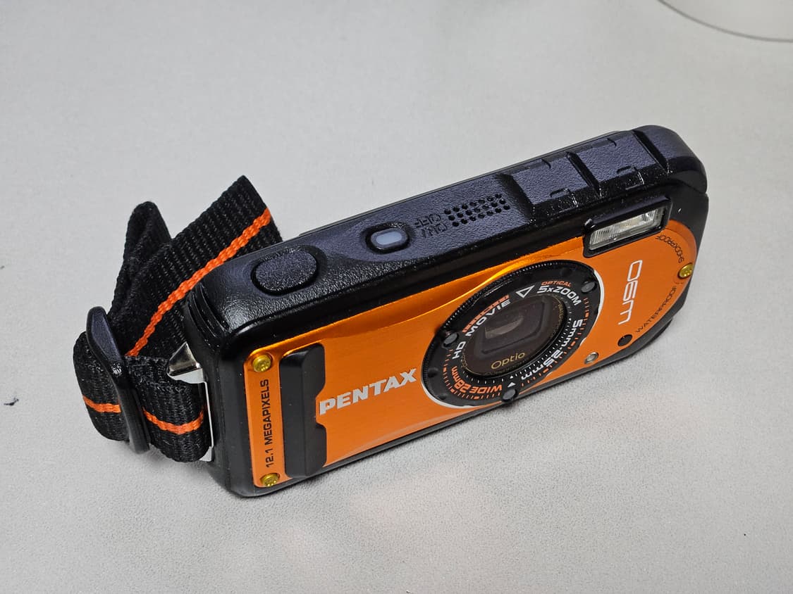 펜탁스 옵티오 W90 오렌지 고프코어 감성 디카 상품이미지4