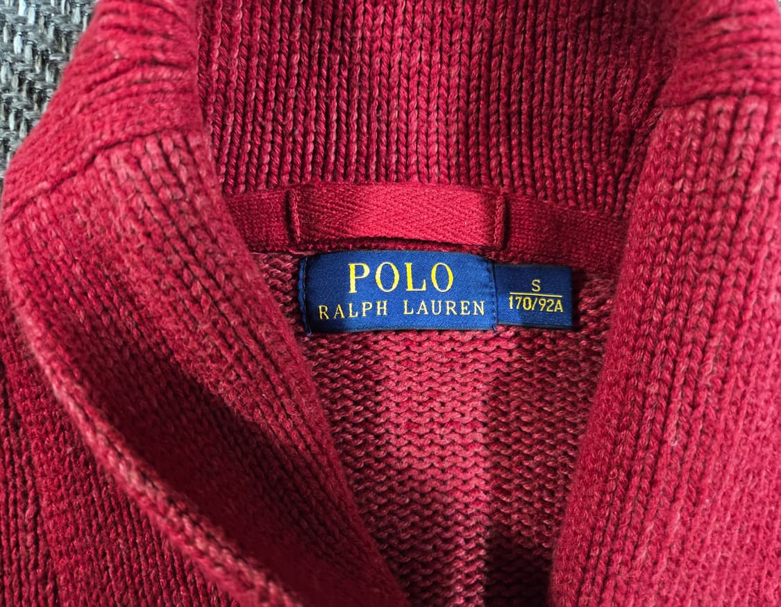 폴로 랄프로렌 엘보패치 숄카라 레터맨 가디건 상품이미지7